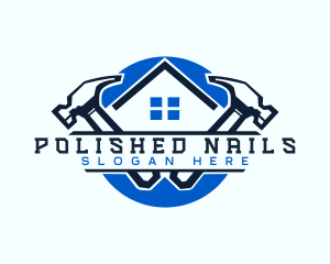 Nails - Construction Hammer Builder logo design