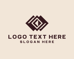 Flooring Pattern Tile Design Logo