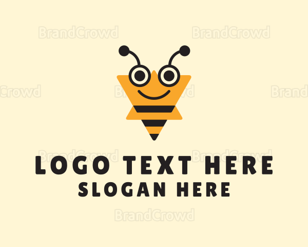 Star Bee Insect Logo