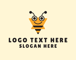 Honey - Star Bee Insect logo design