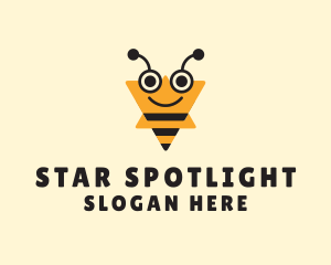 Star Bee Insect logo design