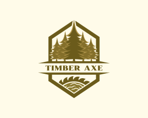 Pine Tree Workshop Carpentry logo design