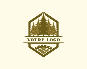 Pine Tree Workshop Carpentry logo design