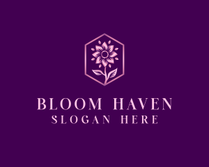 Flower Bloom Petals logo design