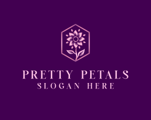 Flower Bloom Petals logo design