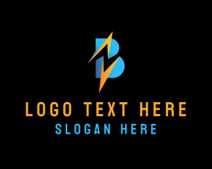 Voltage - Thunder Bolt Power logo design