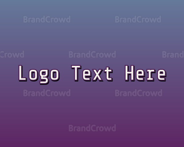 Clean & Modern Text Logo