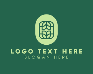 Organic Eco Leaf logo design