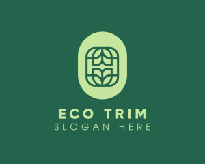 Organic Eco Leaf logo design