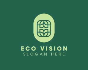 Organic Eco Leaf logo design