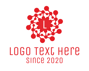 Contagious - Infectious Virus Bacteria logo design