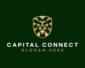 Finance Lion Shield logo design