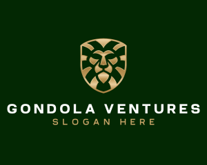 Finance Lion Shield logo design