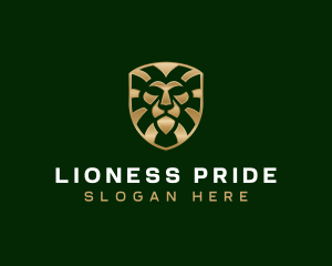 Finance Lion Shield logo design