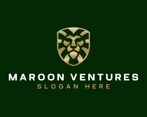 Finance Lion Shield logo design