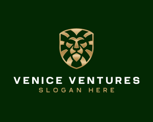 Finance Lion Shield logo design