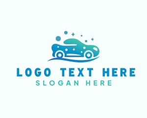 Cleaner - Bubble Shine Car Wash logo design