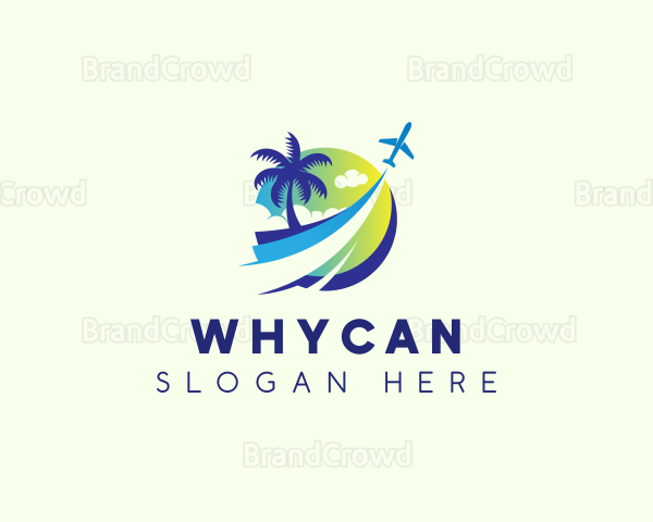 Plane Travel Vacation Logo