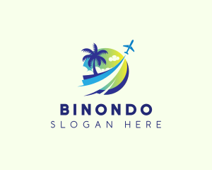 Tourism - Plane Travel Vacation logo design