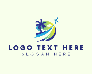 Plane Travel Vacation Logo