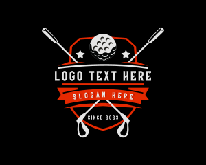 Tournament Golf Emblem Logo