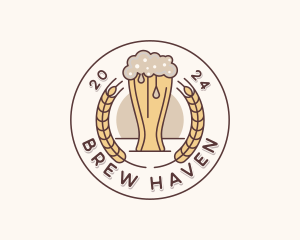 Beer Brewery Bar logo design