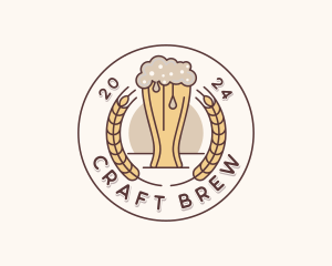 Beer Brewery Bar logo design