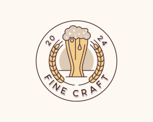 Beer Brewery Bar logo design