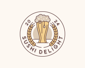 Beer Brewery Bar logo design