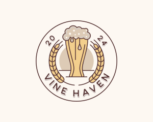 Beer Brewery Bar logo design