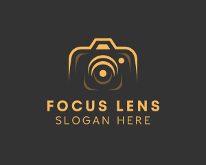 Camera Lens Photo logo design