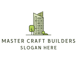 Builder - Eco City Builder logo design