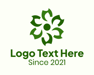 Flower Market - Green Botanical Garden logo design