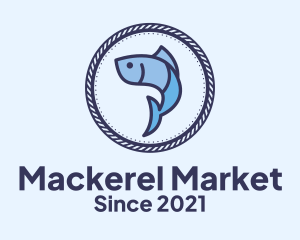 Mackerel - Pescatarian Fish Buffet logo design