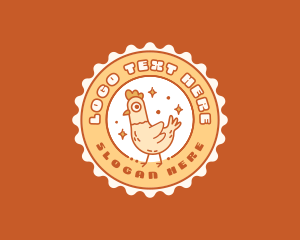 Cute - Cartoon Poultry Chicken logo design