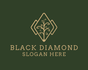 Diamond Plant Seedling  logo design