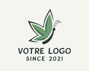 Save The Earth - Eco Butterfly Insect logo design