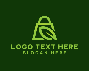 Paper Bag - Eco Shopping Bag logo design