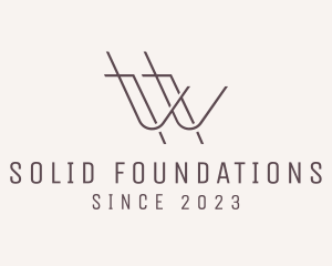 Furnishing - Modern Minimalist Letter W logo design