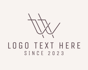 Letter W - Modern Minimalist Letter W logo design