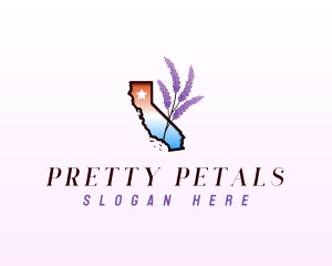 California Lavender Plant logo design