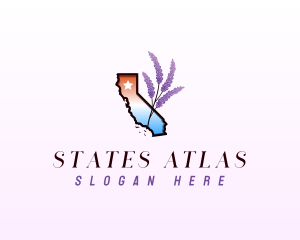 California Lavender Plant logo design