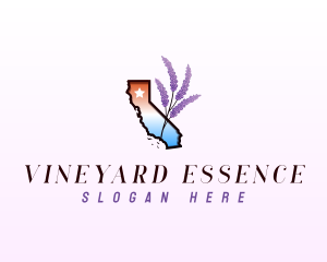 California Lavender Plant logo design