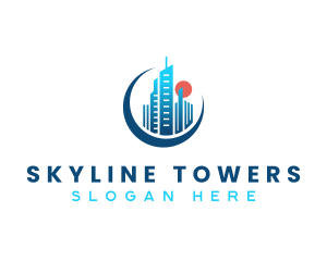 Realty Skyscraper Architecture logo design