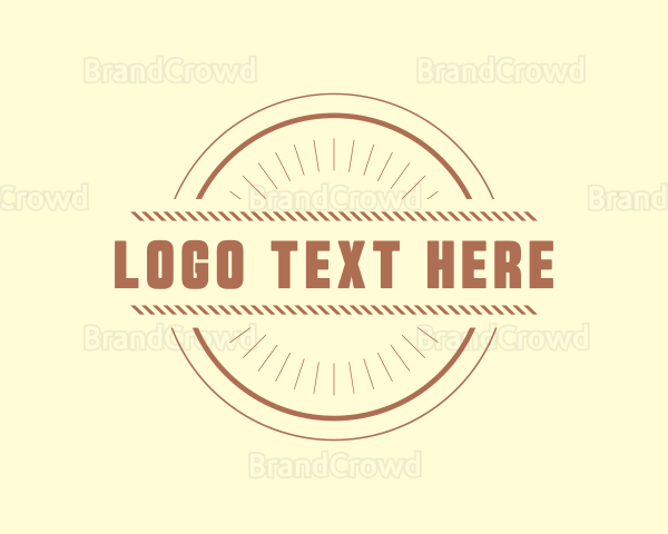 Hipster Craft Rope Business Logo