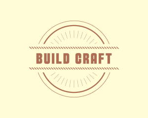 Hipster Craft Rope Business logo design