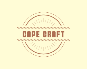 Hipster Craft Rope Business logo design