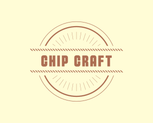 Hipster Craft Rope Business logo design