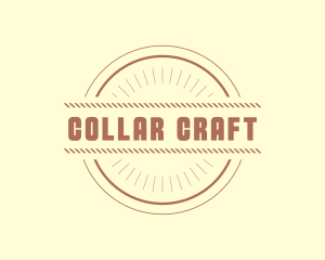 Hipster Craft Rope Business logo design