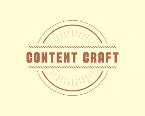 Hipster Craft Rope Business logo design